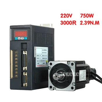 

RH90ST-M02430 High Quality 750W Servo Motor Driver Set 110V/220V 2.39N.M 3000r/min 90*90mm Single-Phase AC Servo Motor Driver