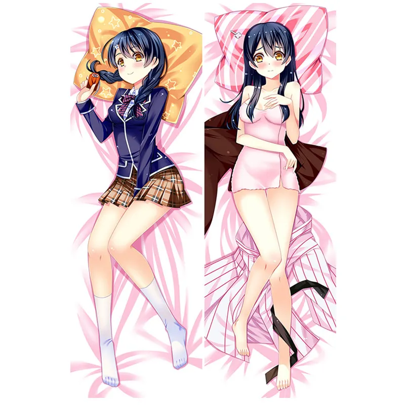 Аниме продовольственные войны! кулинарные поединки сомы Наволочки Dakimakura случае сексуальная девушка 3D двухсторонние постельные принадлежности обнимая Наволочки для подушек FC01A