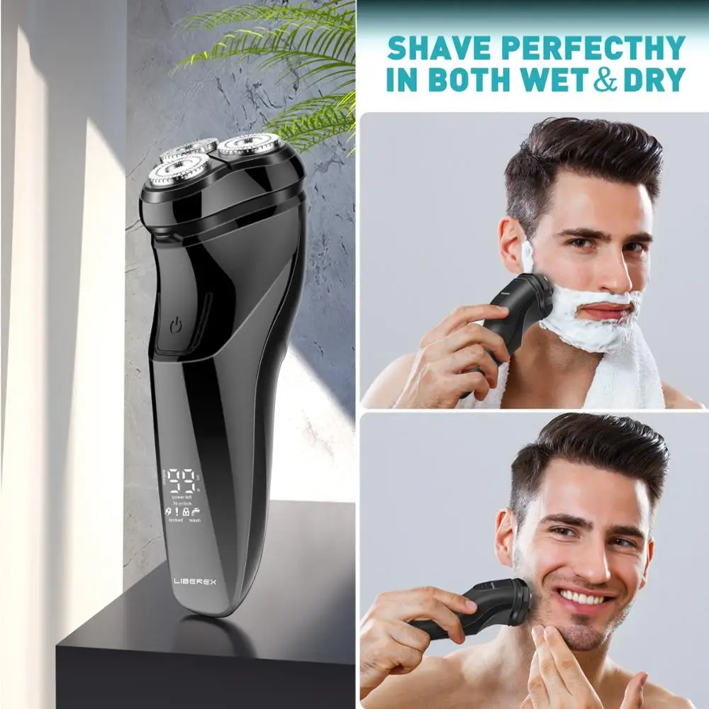 Liberex 3d Portable Shaver For Men Usb Rechargeable Shaving Beard Machine Hair Trimmer Ipx7 Waterproof Shaving Machine Razor Razor Aliexpress