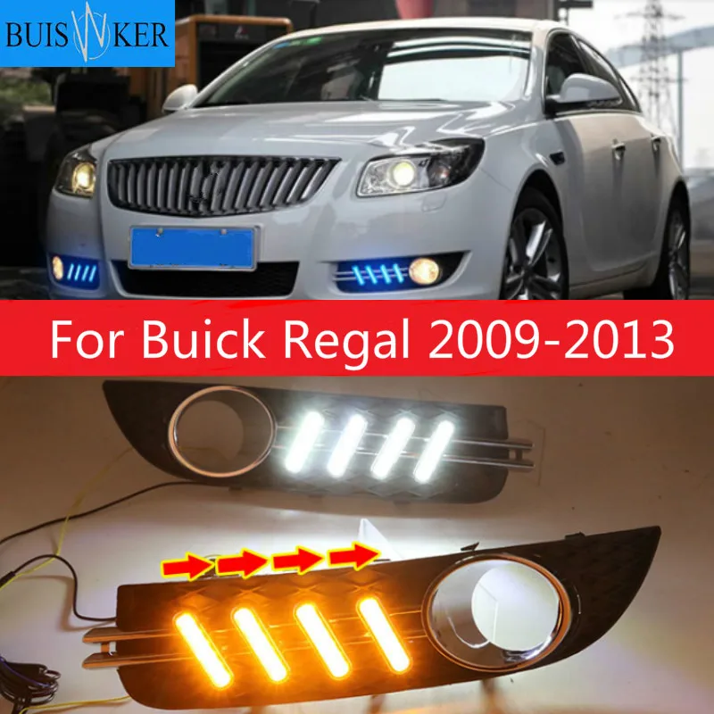 

Светодиодный дневные ходовые огни для Buick Regal 2009-2013, противотуманные фары ABS 12 В DRL