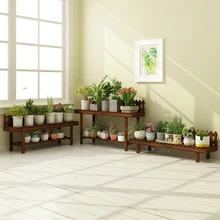 Сельская Цветочная стойка Zi Shi Woodiness многоярусная Крытая Балконная стойка для хранения мяса в гостиной