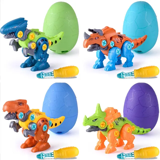Take Apart Dinosaur Toys for Kids - Building Dino Egg Play Kit with Screwdriver DIY Construction Engineering Set STEM 1