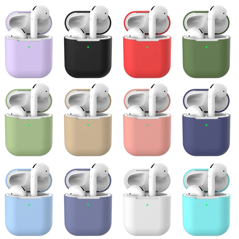 New Soft Silicone Case For Apple Airpods 2 Cover funda on Air Pod Cases Ultra Thin earphone Headphone airpods2 | Электроника