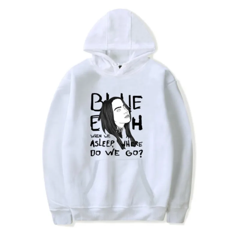 Новинка Billie Eilish, модные толстовки с капюшоном, свитшот, Повседневный, для мужчин и женщин, с капюшоном, пуловер с длинным рукавом, спортивный, хип-хоп, толстовка, одежда, Топ
