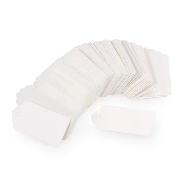 

100PCS Scalloped Card Kraft Paper Durable Decorative Gift Tag for Party Christmas Birthday