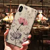 Funda de TPU con estampado 3D de flores para móvil ► Foto 1/6