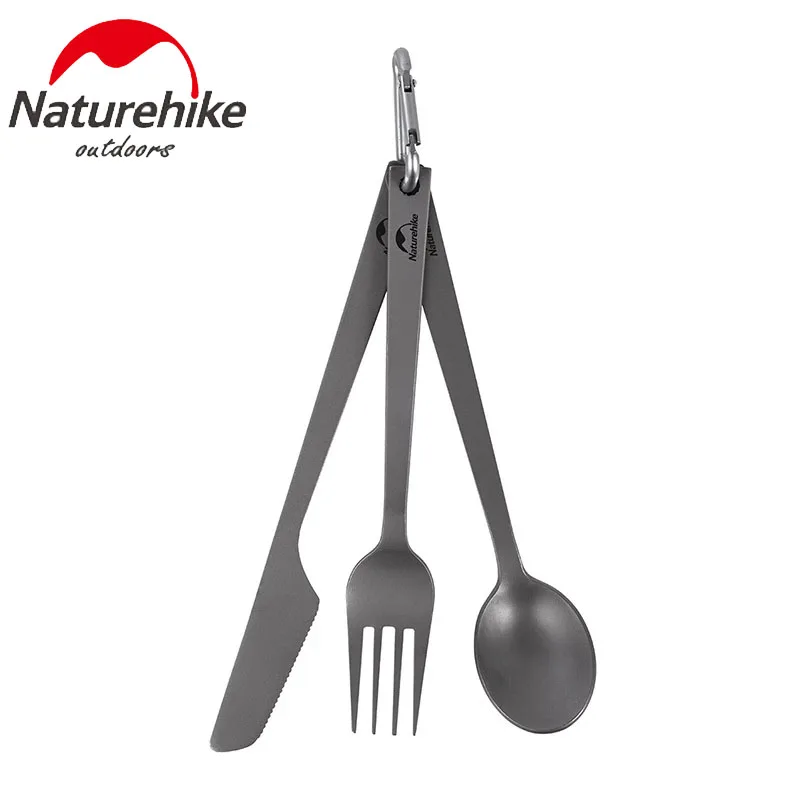 Naturehike Ultralight Titanium Cutlery Knife Fork Spoon Portable