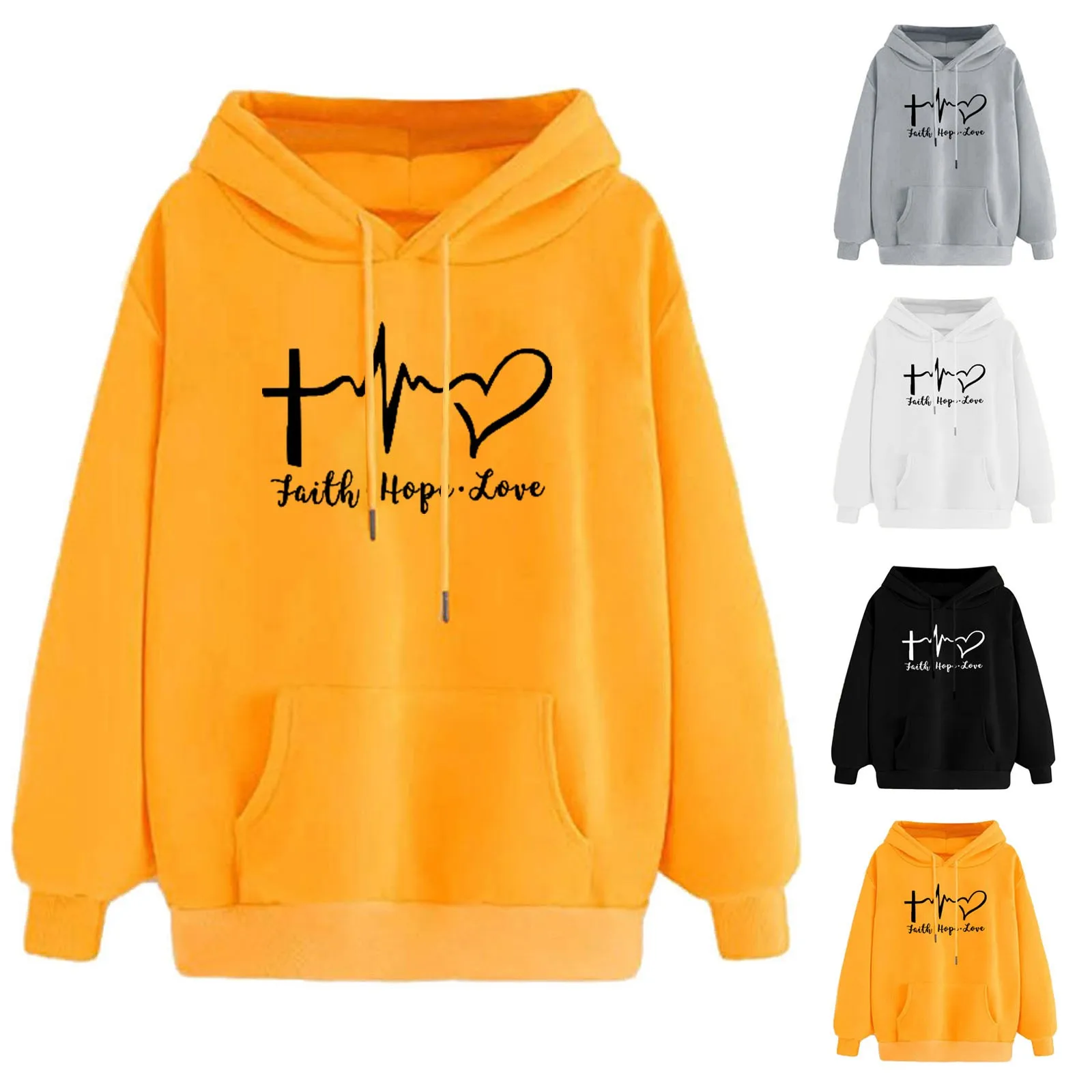 

Fashion Women's Hoodies 2020 Spring Autumn Printing Sweatshirt Comfortable Long Sleeved Warm Pullover Tops Female Sweatshirts