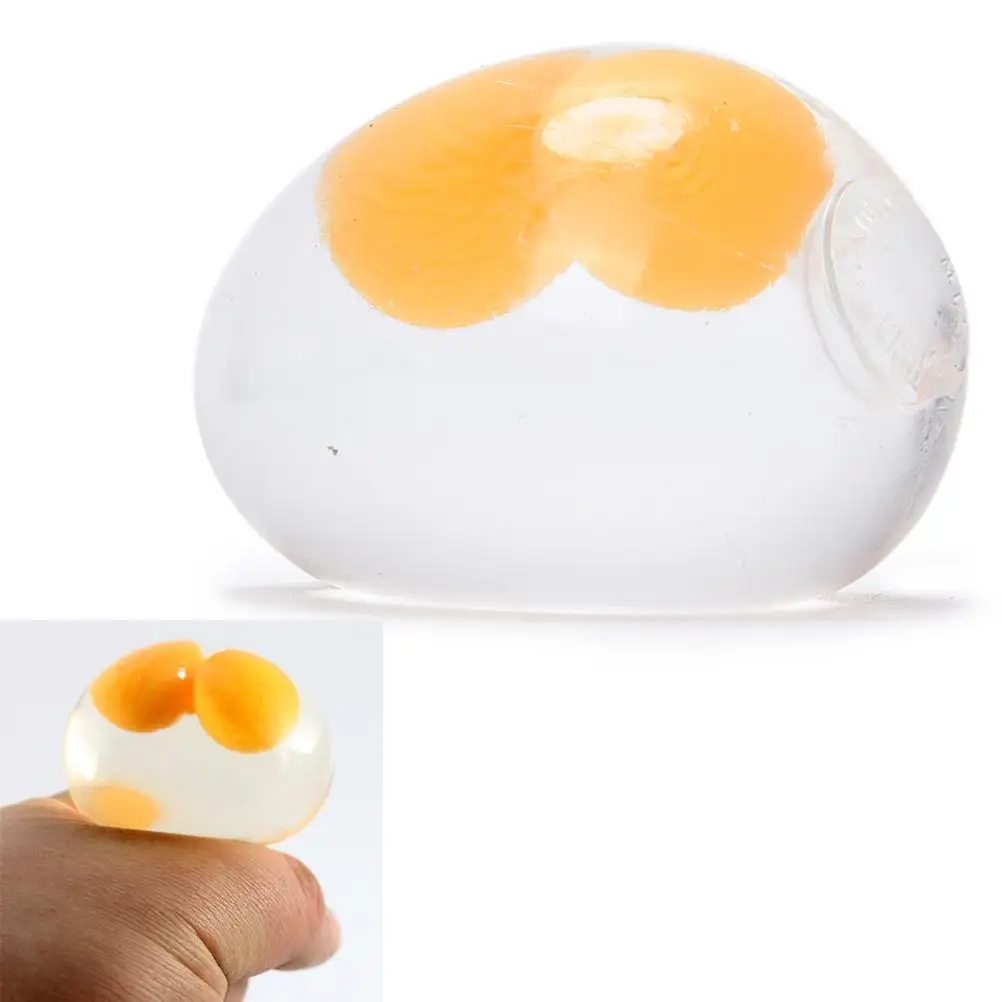Splat Egg Shaped Anti-stress Squeeze Ball Novelty Stress Relief Toy Xmas Gift 