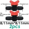 SPRYCLE Waterstop Barb Connector Mini Valve 16mm 20mm 25mm 4/7mm 8/11mm Drip Irrigation Garden Hose 1/4 1/2 3/4 Watering System 5