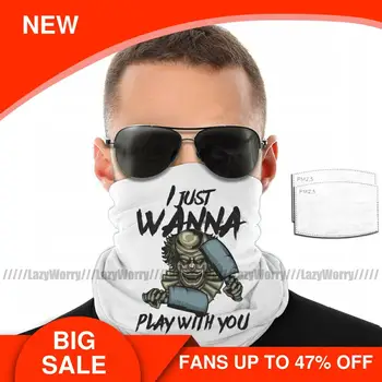

Pennywise Mouth Face Mask I Just Wanna Play With You Facial Mask Kawai Funny for Adult with 2 Filters Mask