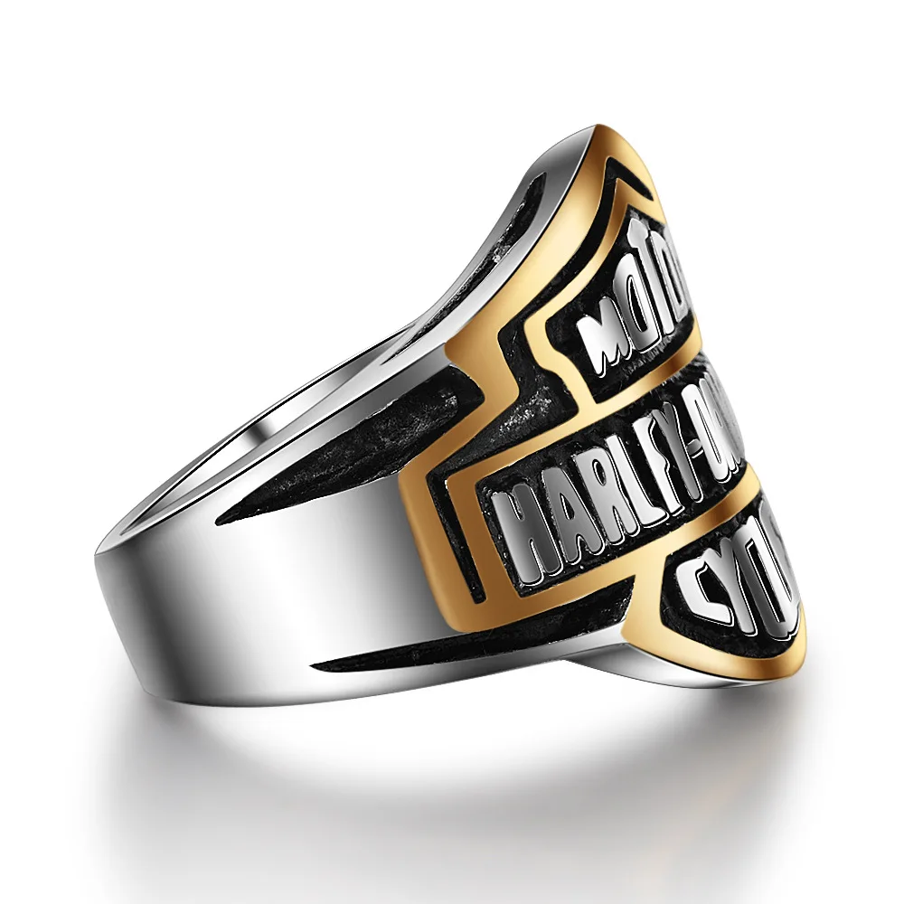 

26 Lettered Ring Titanium Steel Casting Jewelry Harley Ring a Generation of Fat Ring Cross-Border Hot Selling Women's Clothing A