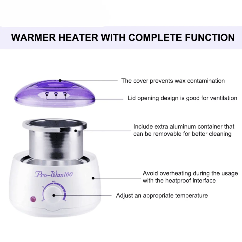 Парафиновый нагреватель воска, машина для депиляции воска, мини спа-оборудование, ручной нагреватель воска, набор для удаления волос, профессиональный воск 100, спа-оборудование