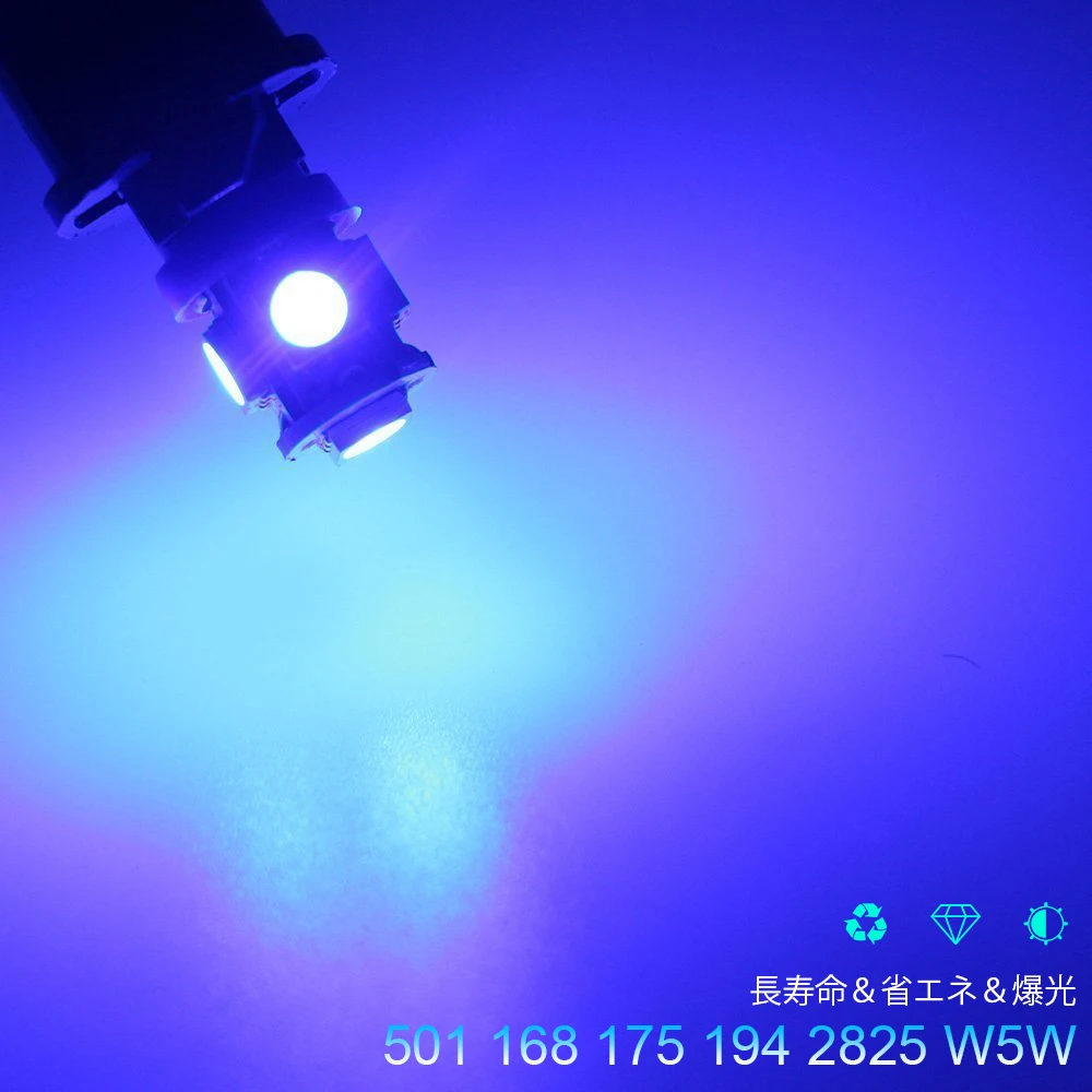 500 шт. T10 194 168 W5W 5050 5 SMD светодиодный 12 в автомобильный интерьер чтение дверные фонари номерного знака габаритные огни высокая яркость