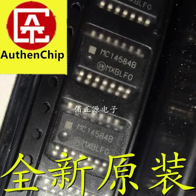 

10 шт., 100% оригинальная новинка, строительный экран MC14584BFEL, печать MC14584B, шестигранный триггер Шмидта SOP14