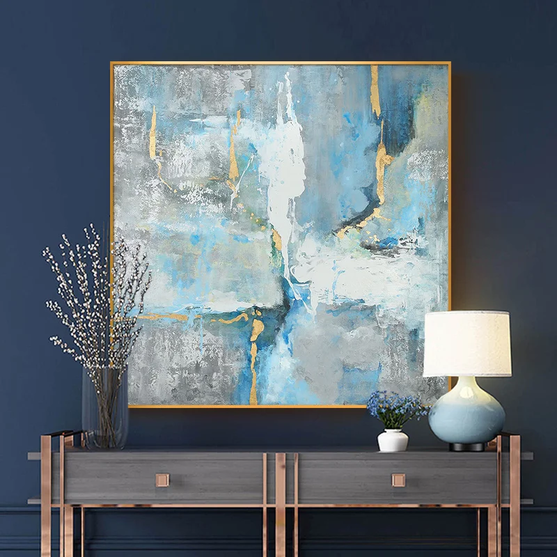 

Hand-painted Oil Painting Decorative Painting Modern Abstract Paintings Living Room Dining Room Entrance Mural Painting Light Mo