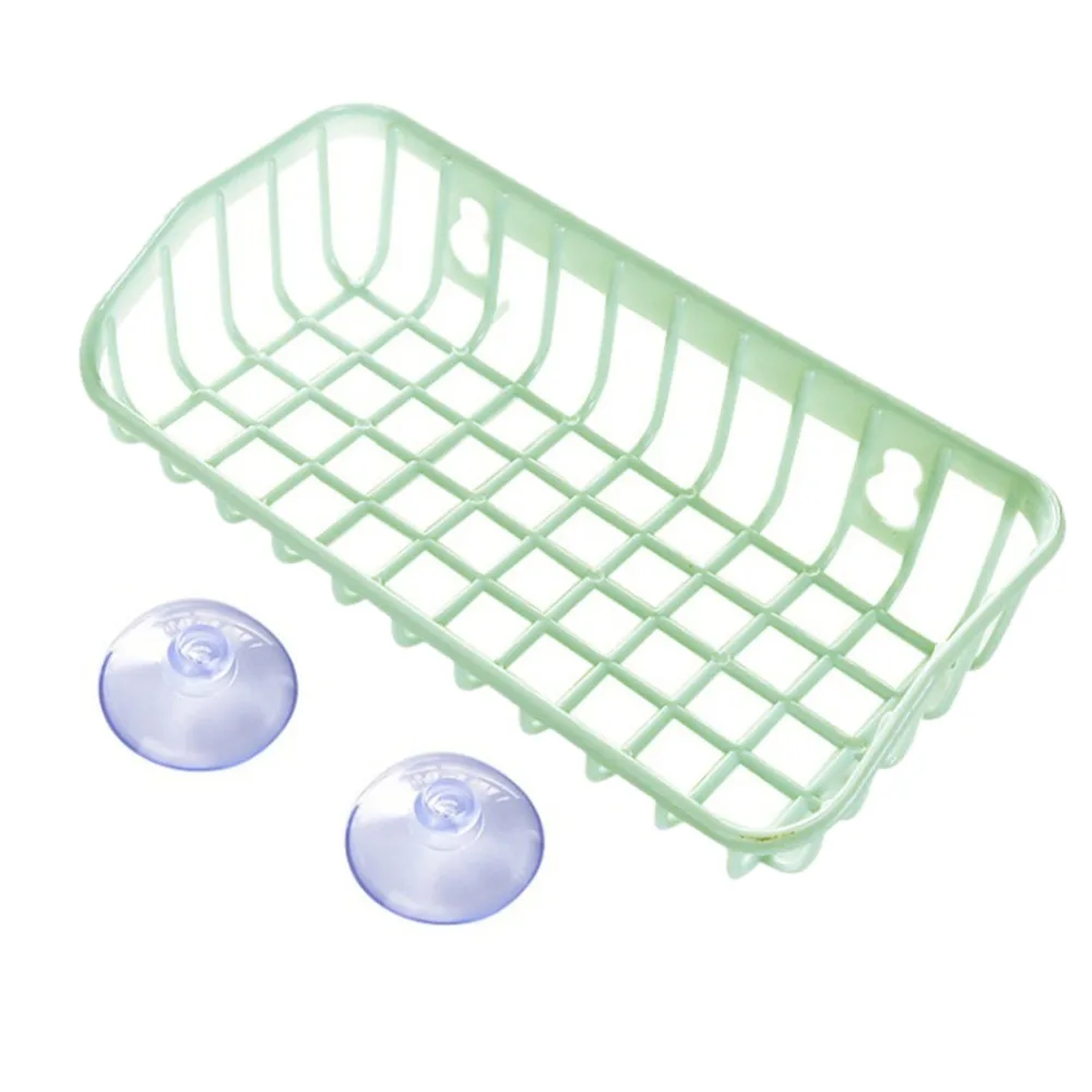 Hanging Storage Basket Drain Basket Sink Hanging Wash Cleaning Storage Gadgets Kitchen Sponge Holder Suction Cups