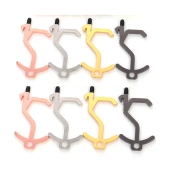 

100pcs/lot Hygiene Hand Antimicrobial EDC Door Opener Press Elevator Button Tool Door Handle Contactless Key chain Wholesales