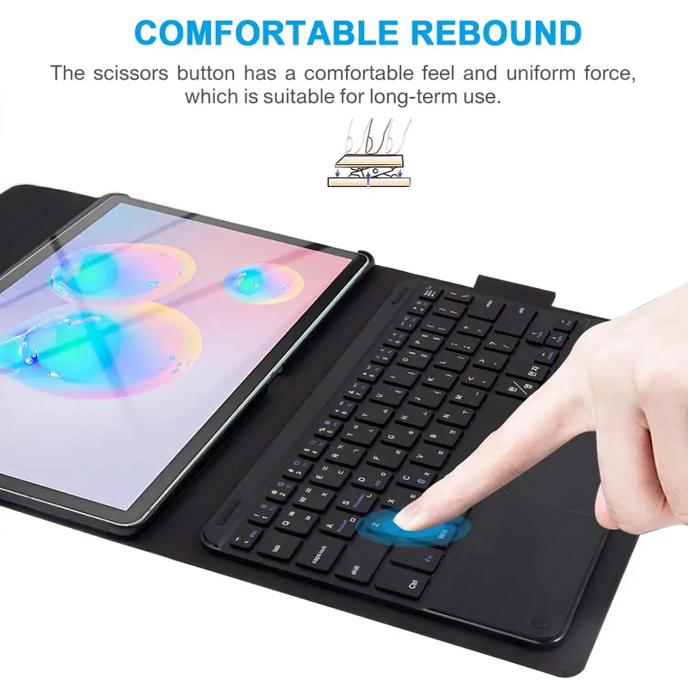 Корейский чехол для планшета с клавиатурой для samsung Galaxy Tab S6 10,5 дюймов SM-860/T865 съемный чехол с магнитной адсорбцией
