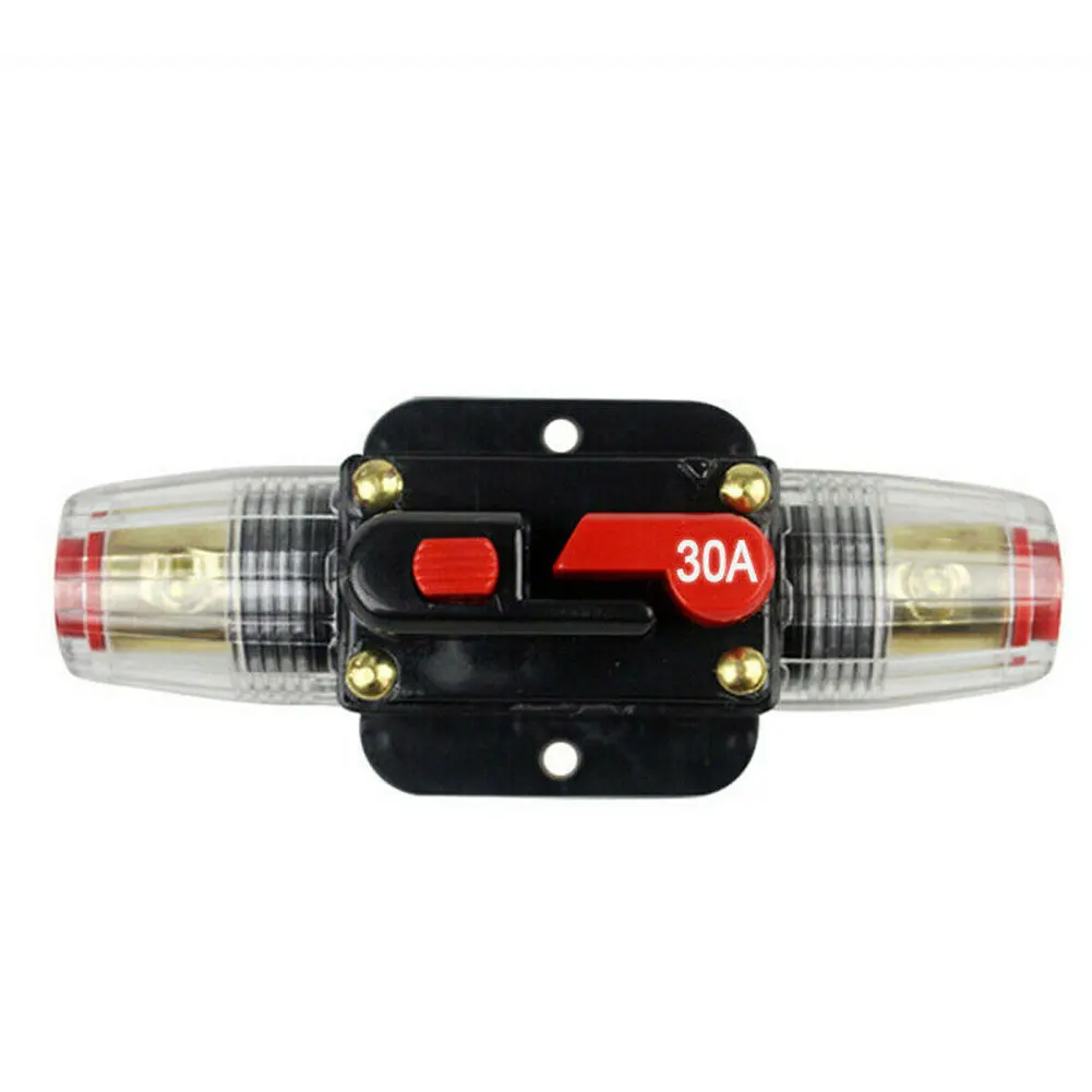 12V 24V 20-100A Auto Car Stereo Audio Thermal Circuit Breakers Reset table Fuse Holder overload Protector Push Button Switch