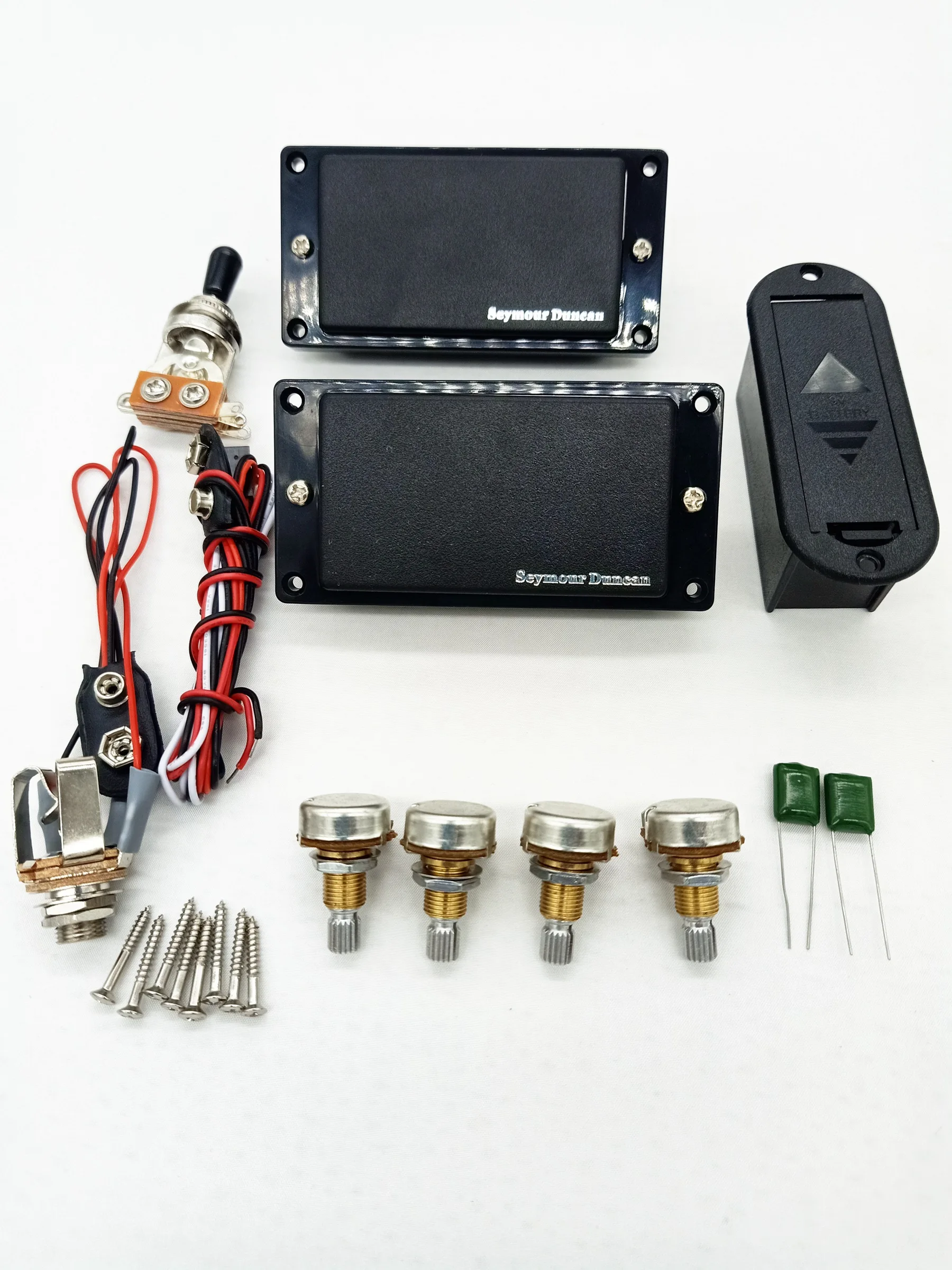 Active pickup Electric Guitar Humbucker Pickups With 25K Potentiometer Mounting Accessories | Спорт и развлечения