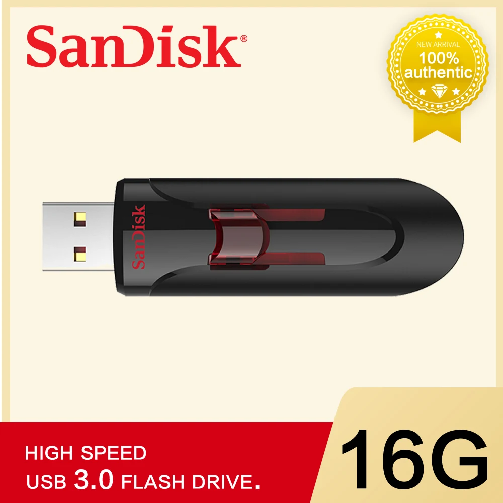 Двойной Флеш-накопитель SanDisk CZ600 Usb3.0 диски супер скорость 32 GB 68 GBUSB3.0 флэш-память USB 3,0 диско USB флэш-накопитель