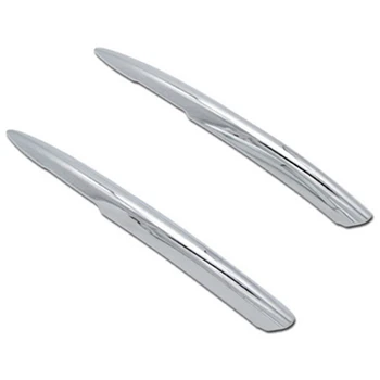 

for Honda Civic 2016-2020 Chrome Rear Fog Light Lamp Eyebrow Bumper Lid Eyelid Trim Cover Car Styling Kit Molding