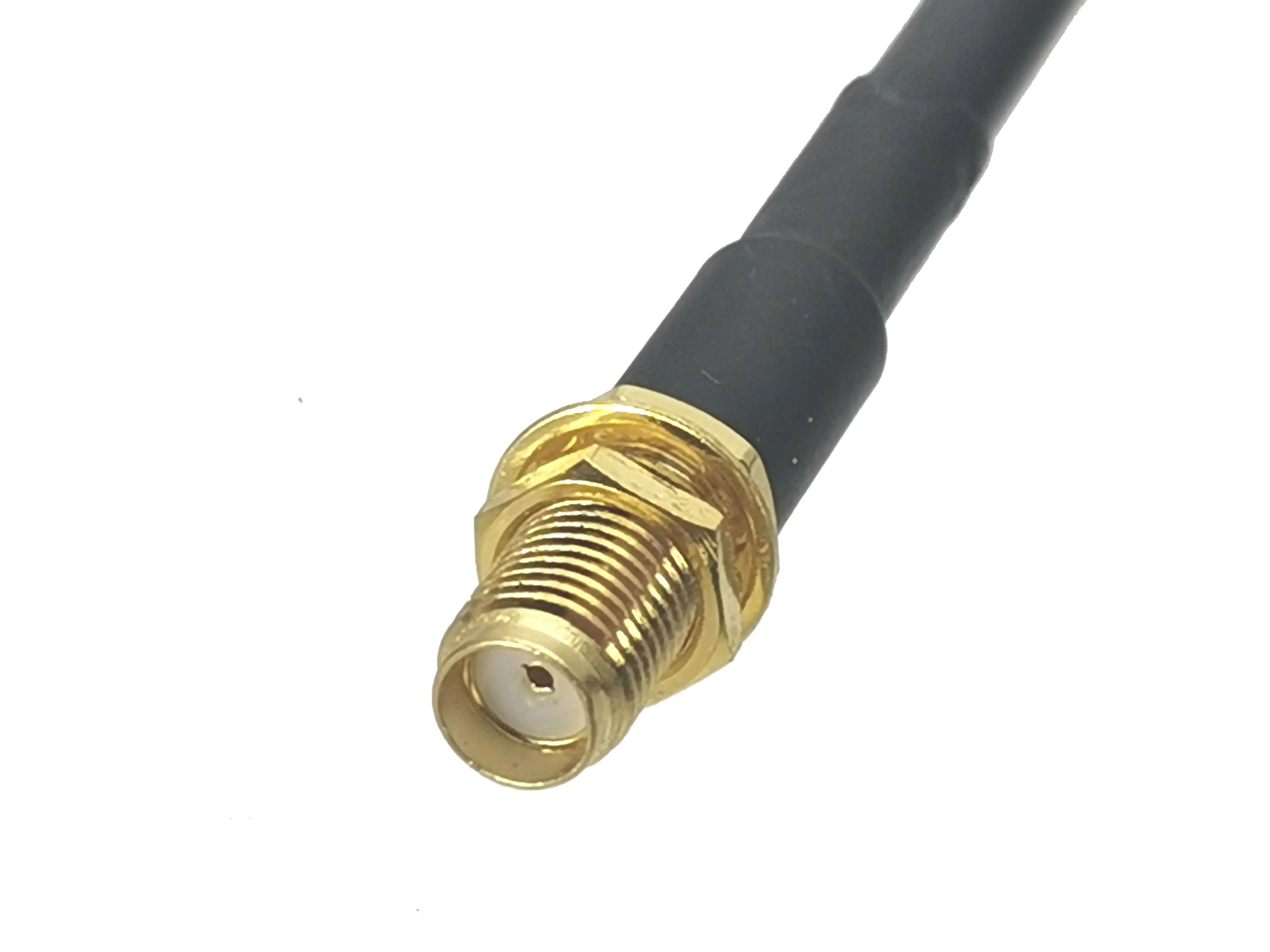 UHF to SMA Bulkhead RF Jumper Cable - RG58, 4 Inch to 10 Feet