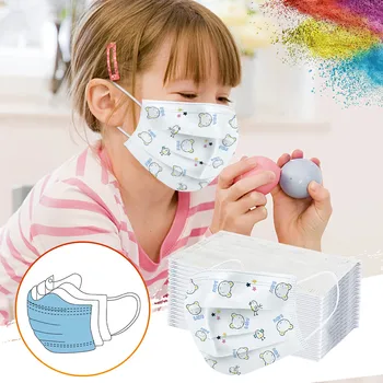 

Disposable Mouth Mask Fashion Pattern 3-Layer Meltblown Cloth Anti-dust Adult Face Mask Children's Cartoon Breathable Mask