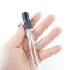 50/100PCS 2ML 3ML 5ML 10ML Black Portable Glass Perfume Bottle Empty Refillable Bottle Cosmetics Bottle Sample Thin Glass Vials 3