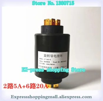 

SRC032-2 SRC032-4 SRC032-4B SRC045-6 SRC045-8 Plug-in Collector Ring 2-8 Way Conductive Ring Rotary Joint
