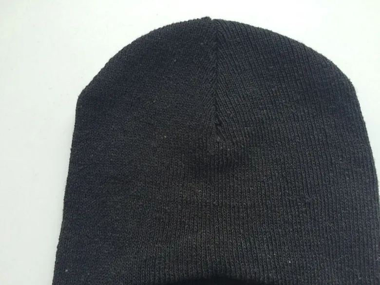 Маска с одним отверстием, Балаклава, черная вязаная шапка, маска для лица, шапка, теплая зимняя шапка