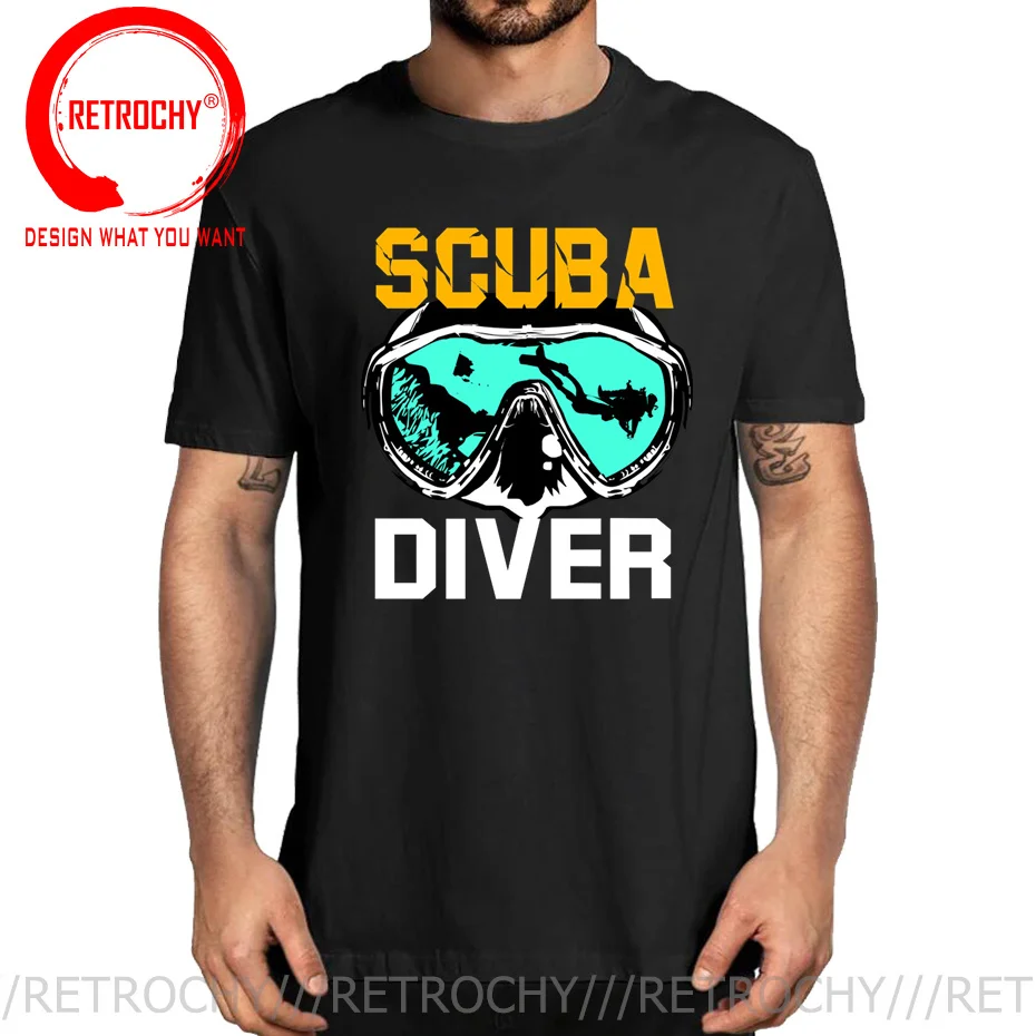 Dive Gift Tee Shirt Scuba Diving Snorkel Ocean Oxygen Atoll T shirts men New Fashion Scuba Diver T Shirt Deep Sea Diving T-Shirt