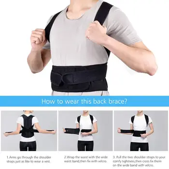 Back Posture Corrector Belt Shoulder Lumbar Brace Spine Support Adjustable Strengthen Child Adult Corset Body Bone Protector