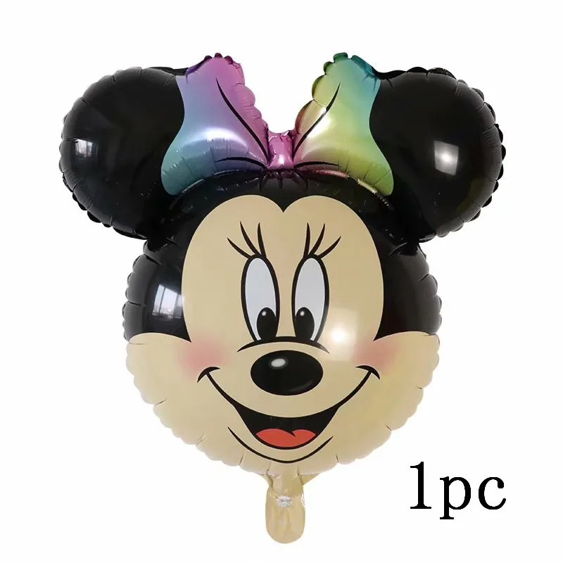1pc 12 шт. Микки Минни Маус Звездные гелиевые фольгированные шары для детского дня рождения украшения для детского душа 1 день рождения латексные шары игрушки - Цвет: 1pc