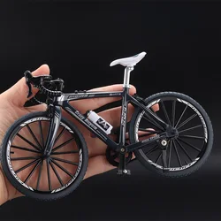 1/8 mini dedo liga modelo de bicicleta fundição de metal dobrável mountain bike crianças simulação brinquedo presentes de natal