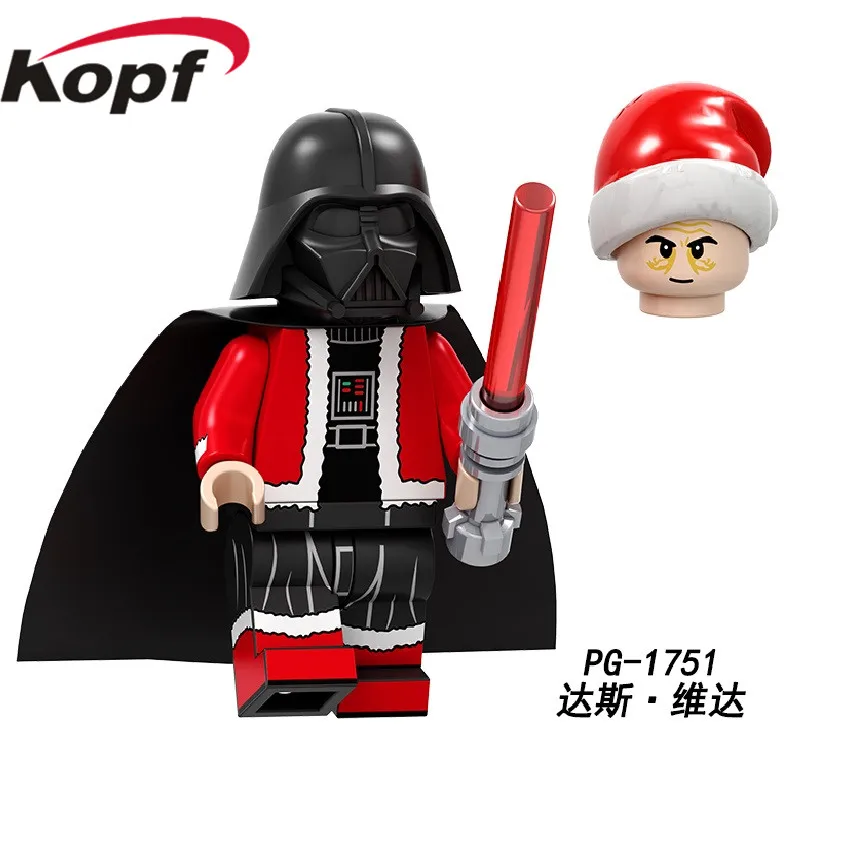 20 шт. оптом строительные блоки Merry Christmas Trooper Bobifeite Das Vida кирпичи игрушки-персонажи сказок для детей подарок PG8200 - Цвет: PG1751 20Pcs No Box
