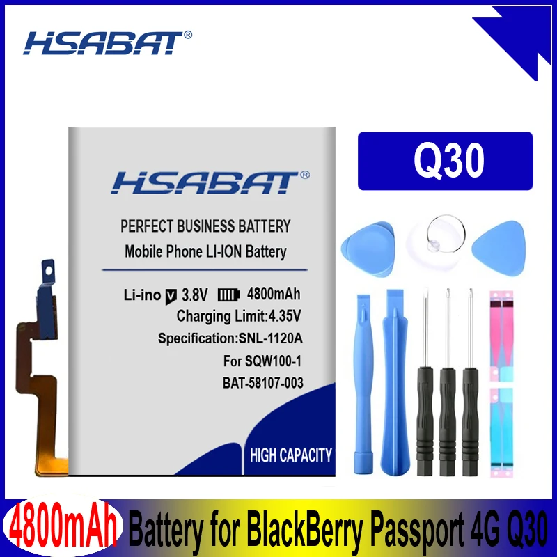 HSABAT батарея для BlackBerry Passport 4G Q30 SQW100-1 SQW100-3 Windermere/Q20 Classic SQC100-1 SQC100-3/Q10 Q10 LTE SQN100-1