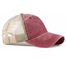 Тонкая дышащая бейсбольная кепка для женщин и мужчин, Лоскутная Сетка, остроконечная Кепка, головной убор, уличная спортивная одежда с регулируемой задней застежкой