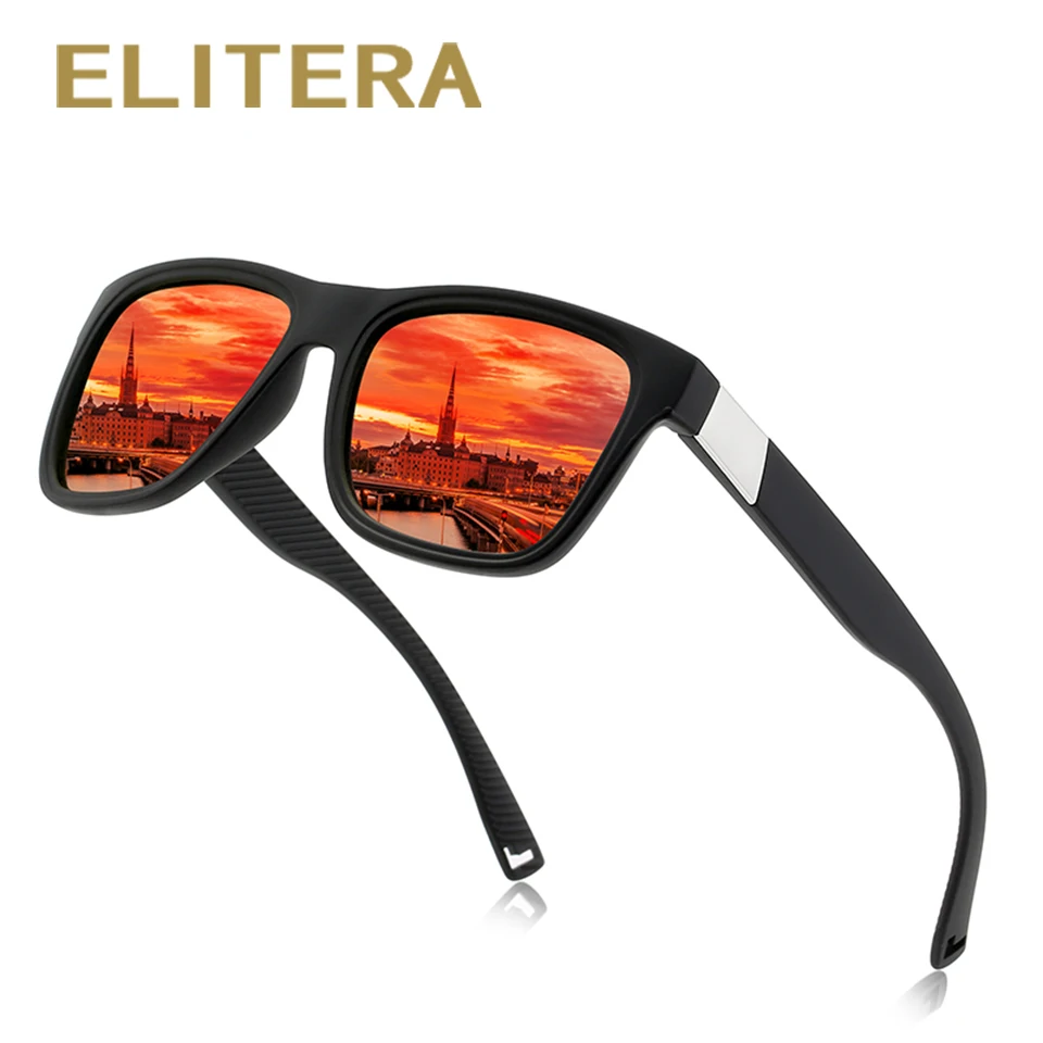 ELITERA, брендовые, классические, поляризационные солнцезащитные очки, для мужчин и женщин, для вождения, квадратная оправа, солнцезащитные очки, мужские, UV400 очки