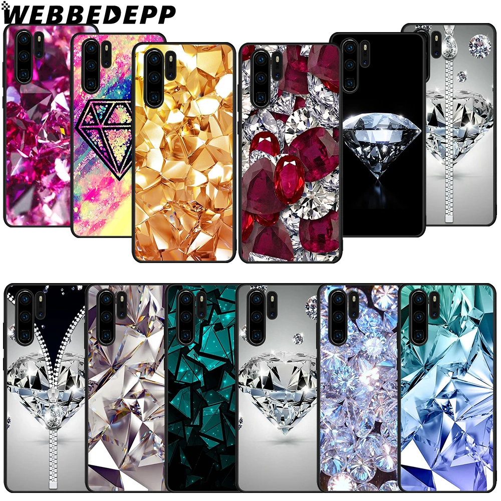 

Colorful Crystal Diamond Soft TPU Case for Huawei P8 P9 P10 P20 P30 Lite Pro P Smart Plus Z Cover