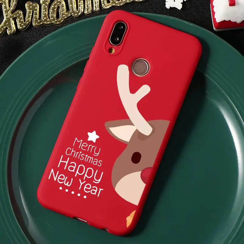 Счастливого Рождества для ТПУ huawei Коврики 30 Lite 10 20 P10 P30 P20 Lite Pro P Smart Y6 Y9 Honor 8X9 10 20 Lite животное чехол - Цвет: sdhdblu