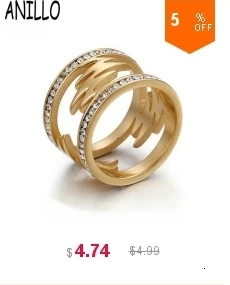 ANILLO женское кольцо из розового золота, инкрустированное однорядным кубическим цирконием, нержавеющая сталь, магнит для здоровья, обручальное ювелирное изделие, подарок
