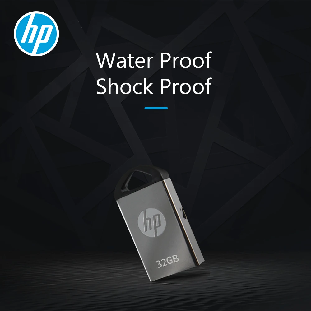 Hp Mini USB флеш-накопитель для автомобиля 64 ГБ 32 ГБ 16 ГБ металлическая ручка-накопитель USB 2,0 Флешка флеш-накопитель диск памяти на ключ флэш-накопитель