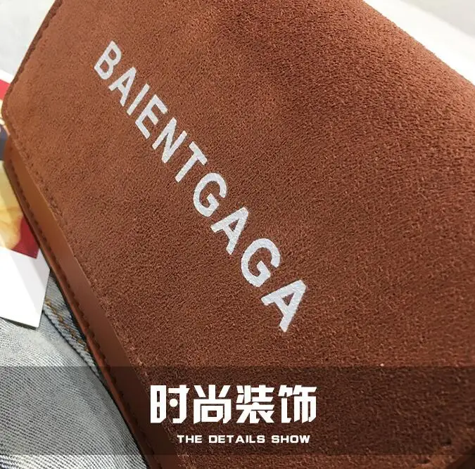 BALENTGAGA, женские сумки-мессенджеры с буквенным принтом, искусственная кожа, простой матовый широкий плечевой ремень, сумка на одно плечо