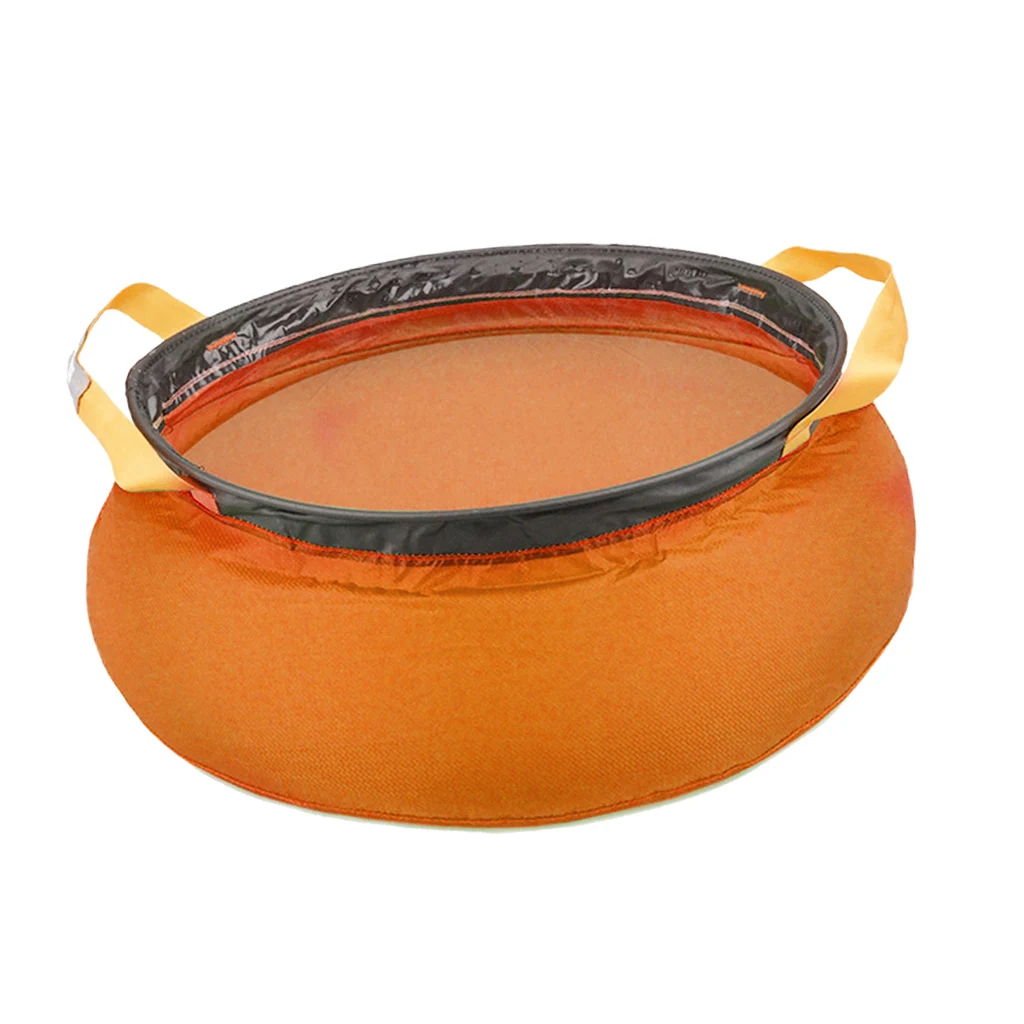 12L Outdoor Foldable Travel Camping Festival Basin Sink Washing Bag Water Pot Camp Cooking Supplies