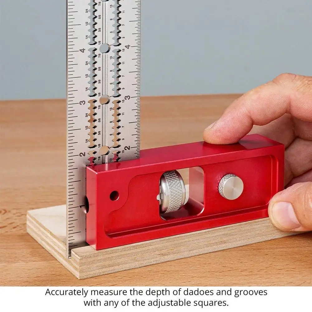 Other DIY & Tools Woodworkers Edge Ruler Two Arm Angle Protractor