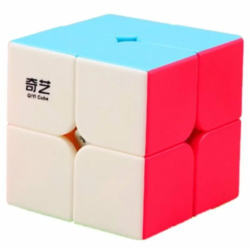 Qiyi QiDiS 2x2x2 Волшебные кубики, без наклеек, скоростной куб, головоломка, твист, головоломка, куб, твист, обучающая игрушка для детей