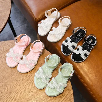 

Summer 2020 new children's shoes fashion rhinestone girls princess Roman shoes children sandals