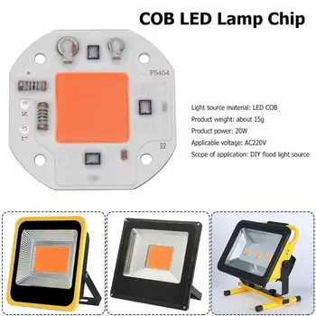 

AC 220V LED Bulb Flood Light Chip COB LED Lamp Chip 20W DIY Spotlight Floodlight Source Diy Floodlight Searchlight Power 20W